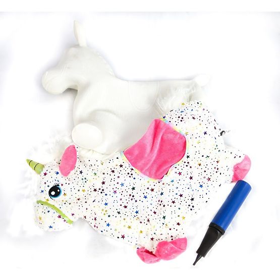 Licorne sauteur en caoutchouc avec housse