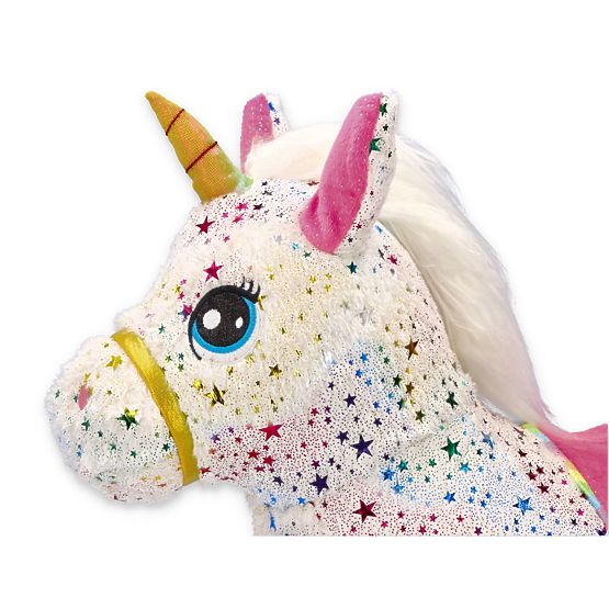 Licorne sauteur en caoutchouc avec housse