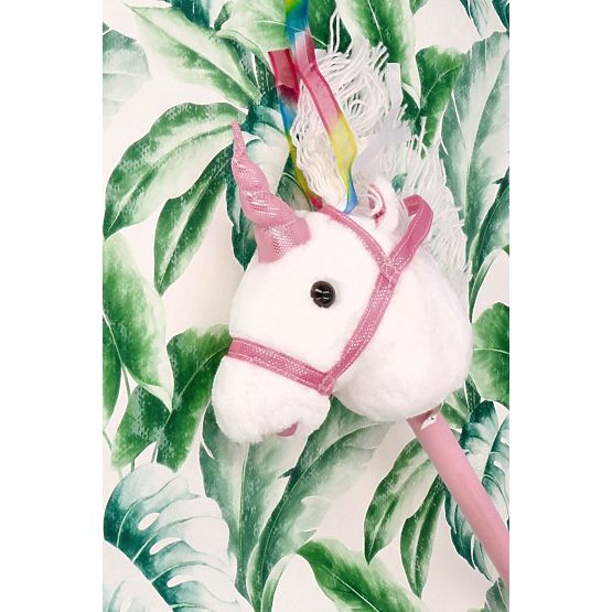 Licorne sur bâton Bianco Hobby Horse