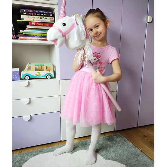 Licorne sur bâton Bianco Hobby Horse