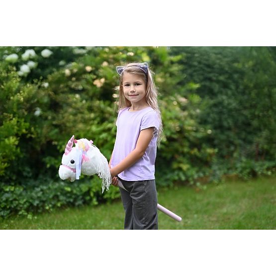 Licorne sur bâton Bianco Hobby Horse