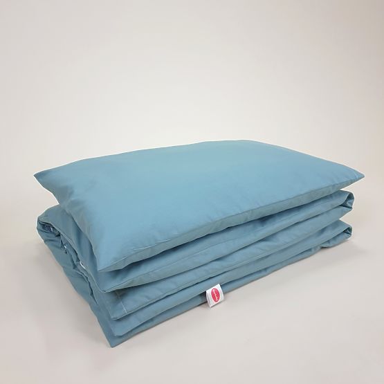 Linge de lit en coton pour enfants 120x90 cm - vert