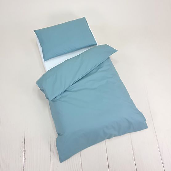 Linge de lit en coton pour enfants 120x90 cm - vert