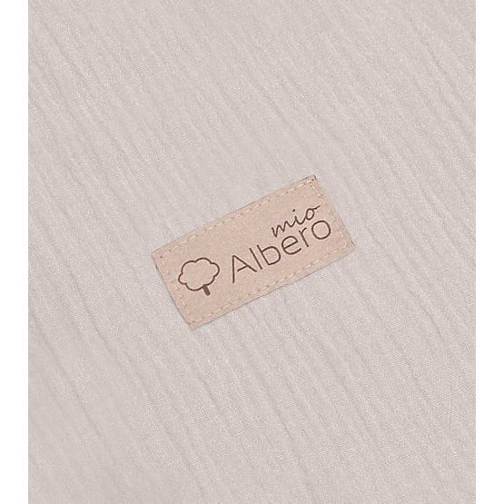 Linge de lit en mousseline garnie Pique-nique - beige