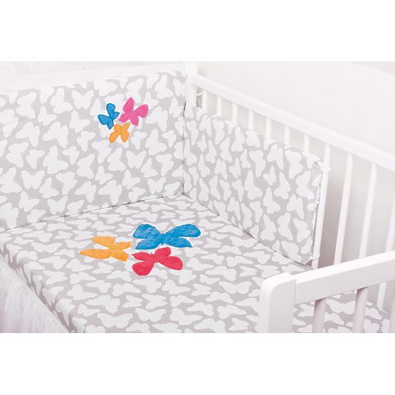 Linge de lit à lit bébé - papillons