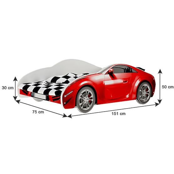 Lit voiture S-CAR - vert