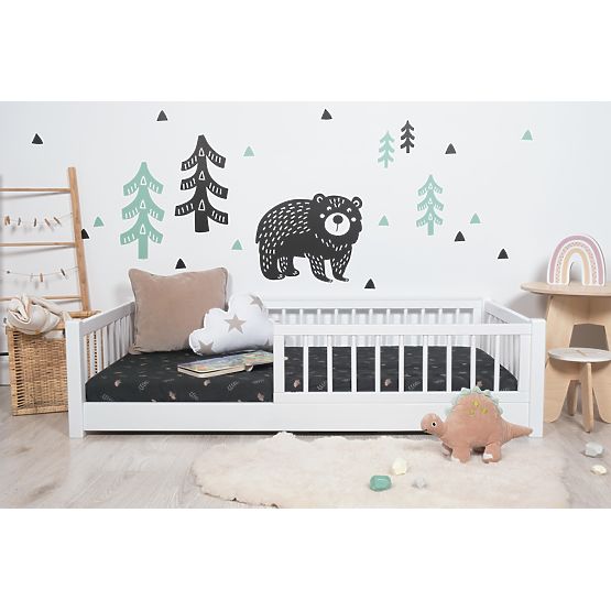 Lit enfant bas Montessori Ourbaby - blanc