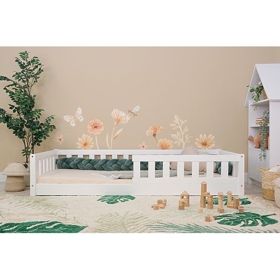 Lit enfant bas Montessori Meadow - blanc