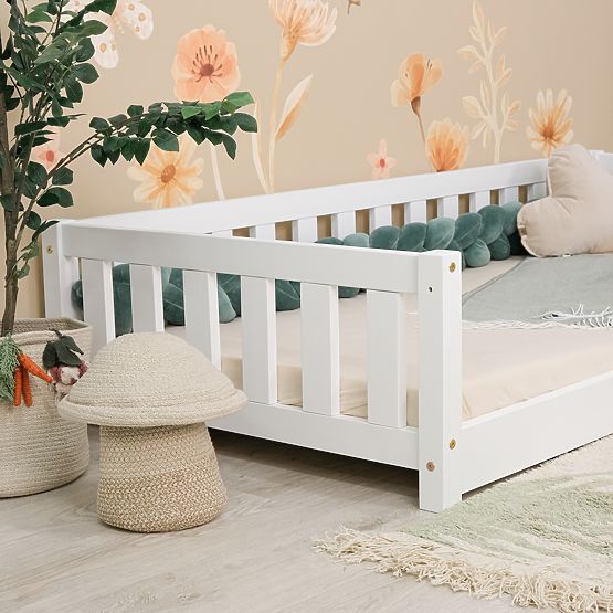 Lit enfant bas Montessori Meadow - blanc
