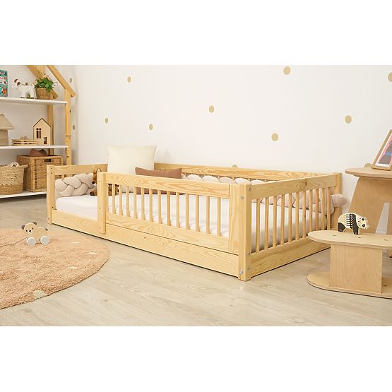 Lit bas pour enfants Montessori Ourbaby Plus - naturel