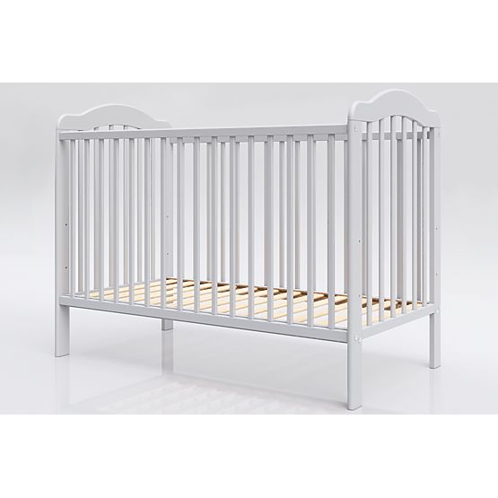 Lit de bébé Alek avec barreaux amovibles - gris