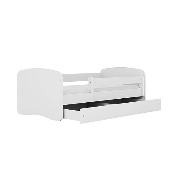Lit pour enfant avec barrière Ourbaby - blanc
