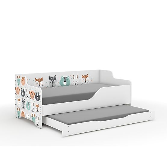 Lit banquette enfant LILU 160 x 80 cm - Animaux