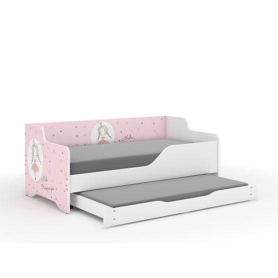 Lit d'enfant avec dossier LILU 160 x 80 cm - Princesse