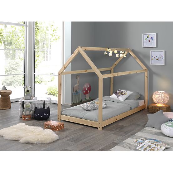 Lit enfant Cabane - naturel