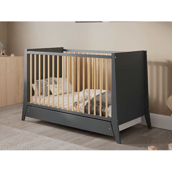 Lit bébé Cosmo 120x60 - anthracite