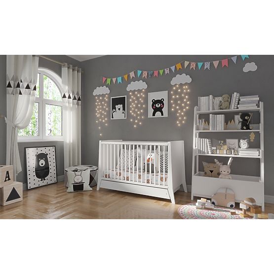Lit de bébé Cosmo 120x60 - blanc