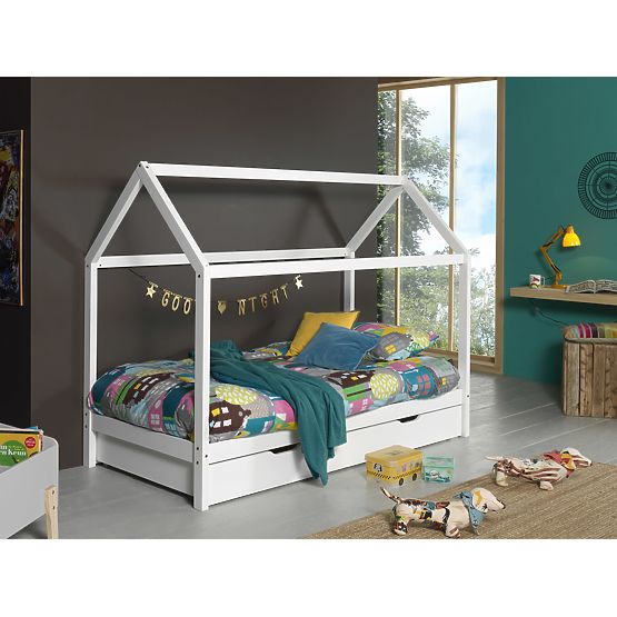Espace de rangement pour lit cabane Dallas Hip - blanc