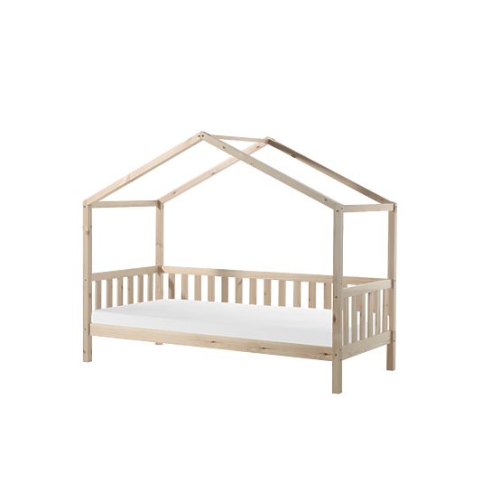 Lit enfant maison Dallas - naturel