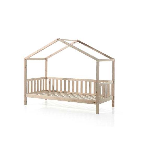 Lit enfant maison Dallas - naturel