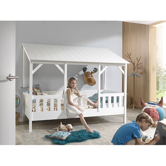 Espace de rangement pour lit cabane Charlotte - blanc