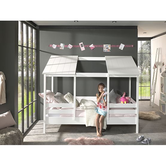 Espace de rangement pour lit cabane Malia - blanc