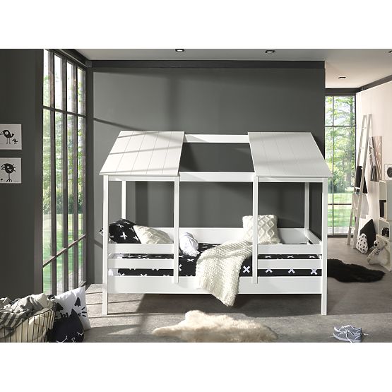 Espace de rangement pour lit cabane Malia - blanc