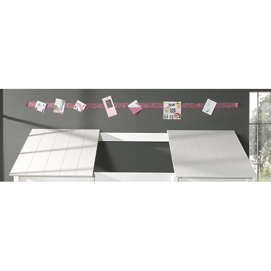 Espace de rangement pour lit cabane Malia - blanc