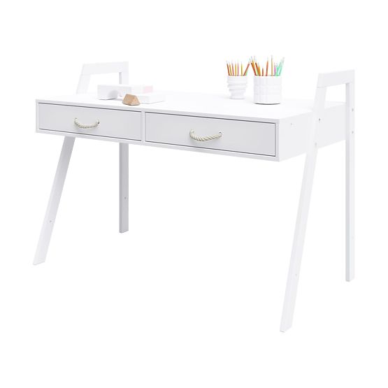 Lit bébé et bureau 2 en 1 CONE 120x60 - BLANC