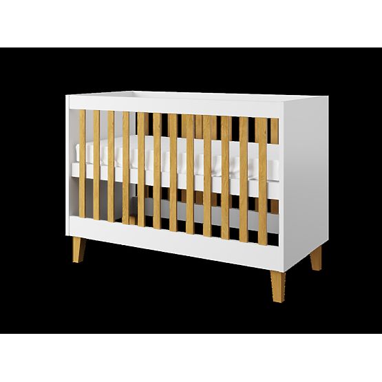 Lit enfant KUBI 120 x 60 cm - blanc
