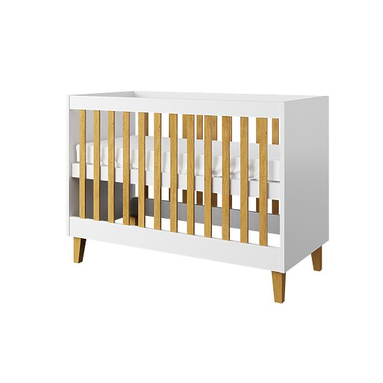 Lit enfant KUBI 120 x 60 cm - blanc