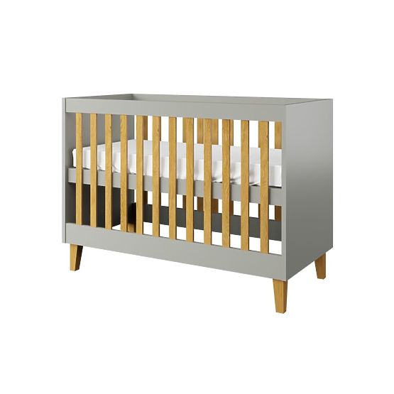 Lit enfant KUBI 120 x 60 cm - gris
