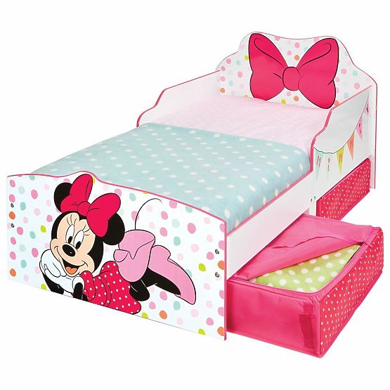 Lit enfant Minnie Mouse avec espace de rangement