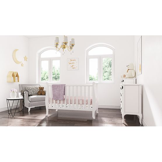 Lit de bébé Míša 120x60 - blanc