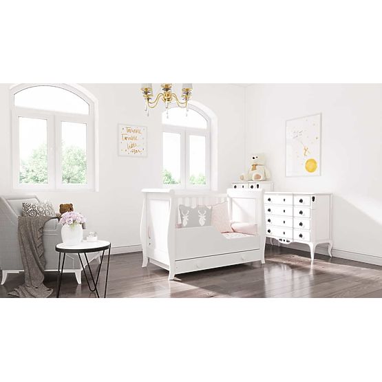 Lit de bébé Míša 120x60 - blanc