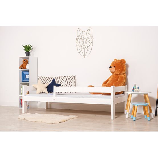 Lit enfant Paul avec barrière - blanc