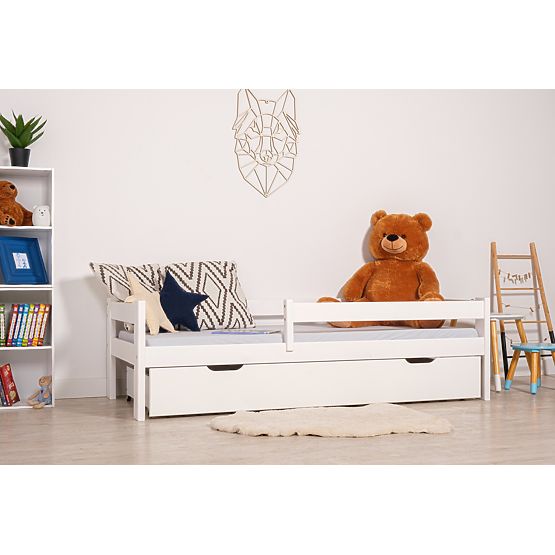 Lit enfant Paul avec barrière - blanc