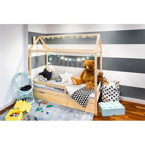 Lit enfant cabane Paul - naturel