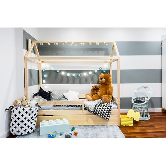 Lit enfant cabane Paul - naturel