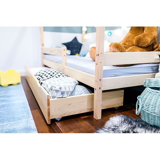 Lit enfant cabane Paul - naturel