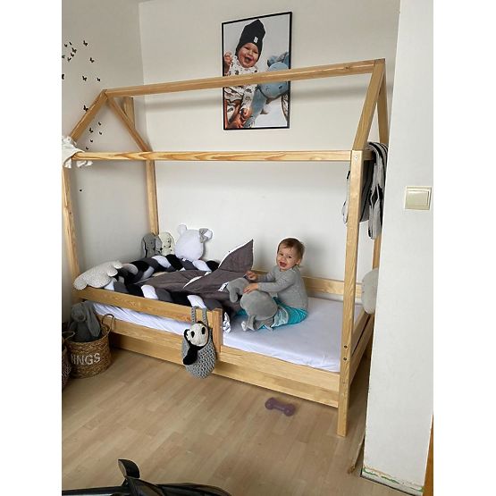 Lit enfant cabane Paul - naturel