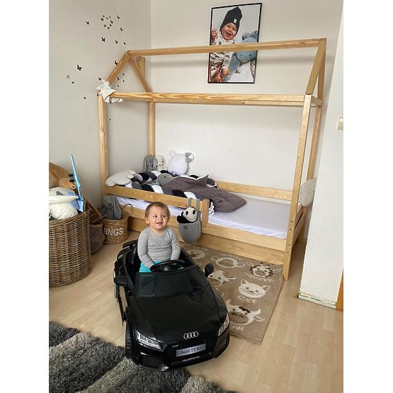 Lit enfant cabane Paul - naturel