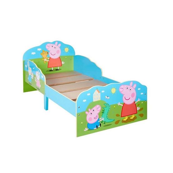 Lit enfant Peppa Pig avec boîtes de rangement