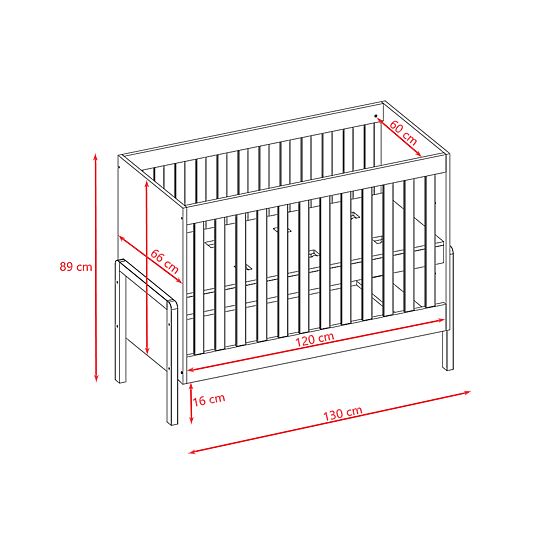 Lit bébé enfant 120 x 60 cm