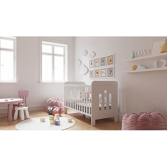 Lit bébé Zuza 140x70 cm avec côté canapé
