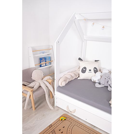 Lit maison Lucky 160x80 - blanc