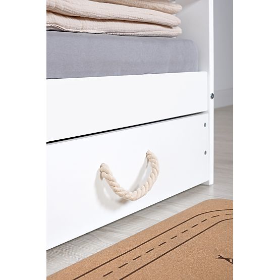 Lit maison Lucky 160x80 - blanc