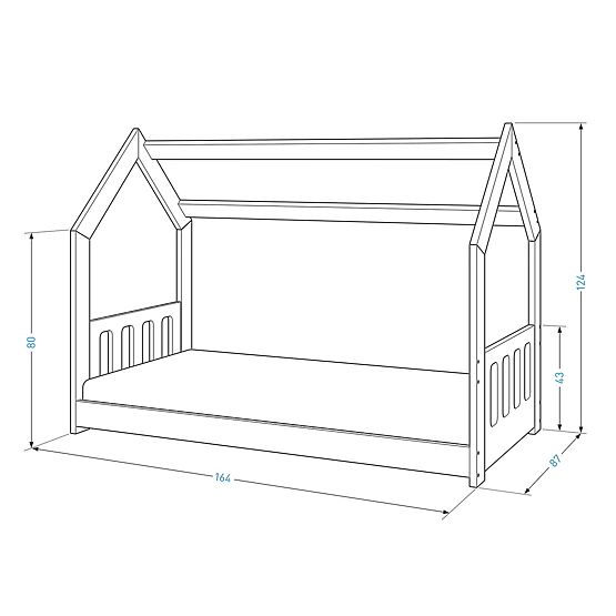 Lit cabane Nina 160 x 80 cm