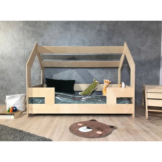 Lit cabane Puzzle 160x80 cm - naturel