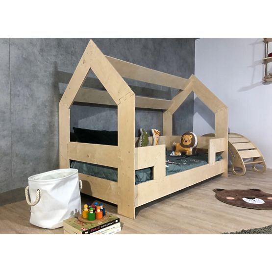 Lit cabane Puzzle 160x80 cm - naturel
